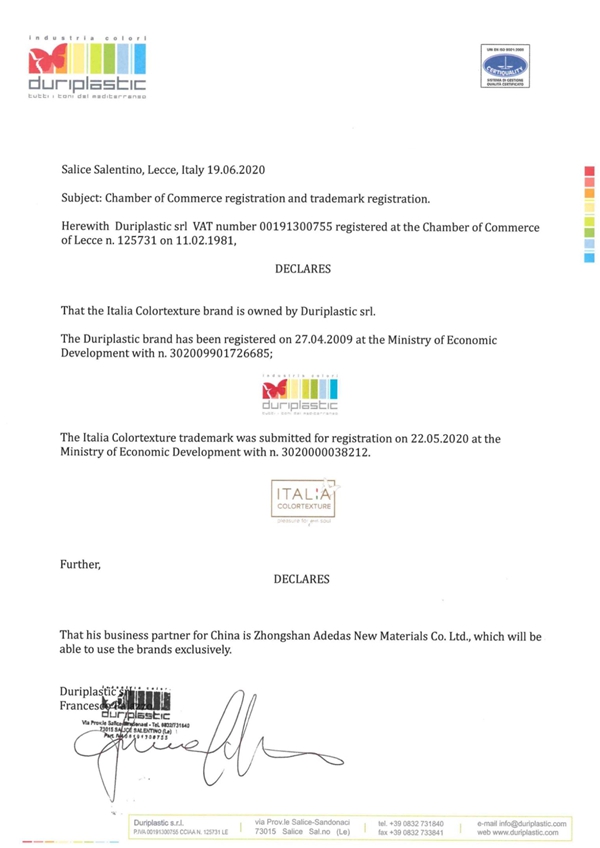 “新征程，新挑战”——ITALIA意库马品牌名片