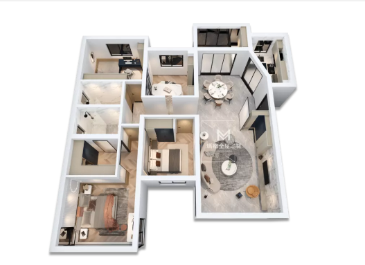 玛格全屋定制|138m²美式轻奢，无法抗拒的高级感！