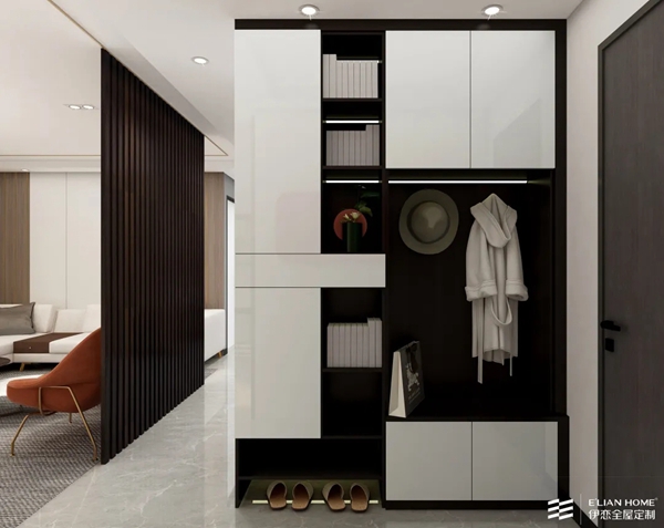 伊恋全屋定制案例|1m²当5m²用,4款入户玄关打造精致生活
