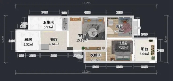  兔宝宝全屋定制|73㎡小户型也能拥有衣帽间？
