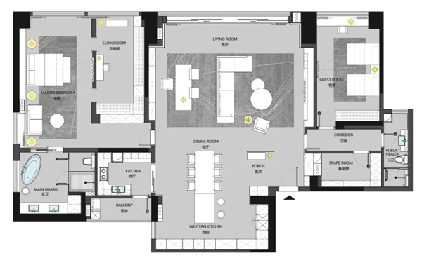 舒纳沃恩漆案例|天鹅堡凝岩灰，打造极致优雅的住宅空间