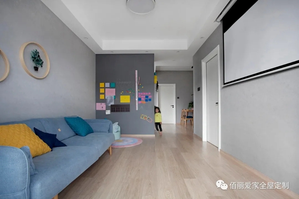 佰丽爱家全屋定制|120㎡现代风2居室，治愈色打造温馨生活方式！