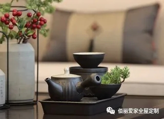 佰丽爱家全屋定制|140平新中式风装修,一步一景展禅意古韵!