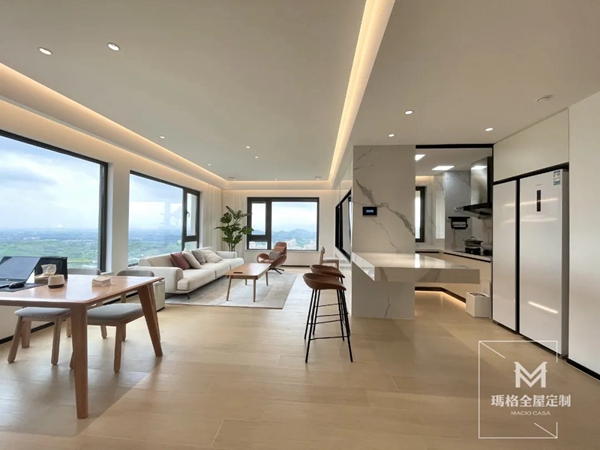 玛格全屋定制|进门就被迷住！153㎡大平层“装”出高颜值