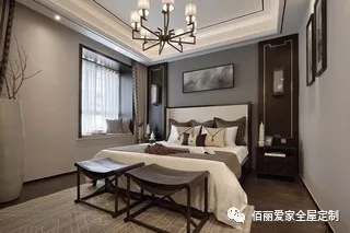 佰丽爱家全屋定制|140平新中式风装修,一步一景展禅意古韵!