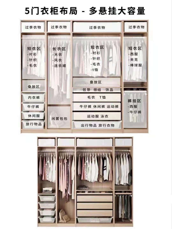 孟氏木门丨定制衣柜如何设计才能合理利用空间