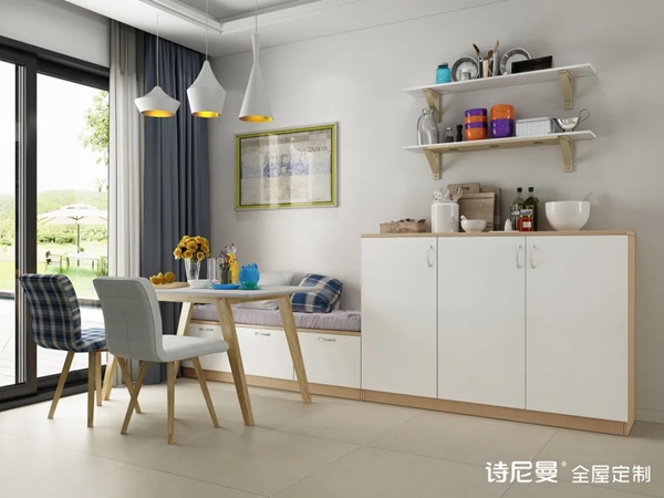 诗尼曼全屋定制|白色+浅木色！上百张效果图来了！