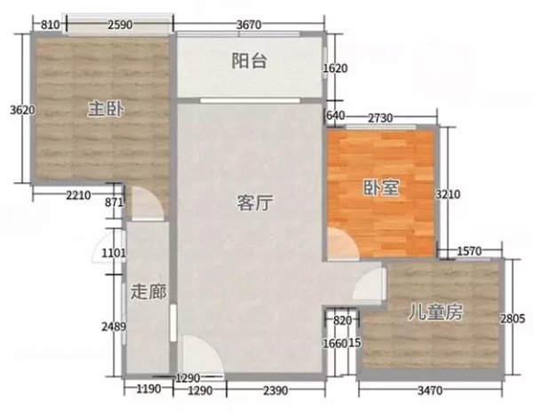 兔宝宝全屋定制|79㎡小户型也能拥有三居室,如此设计不显拥挤