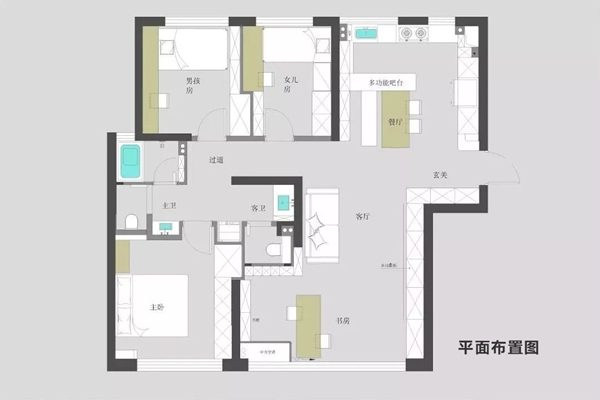 帅太全屋定制|95㎡三居室，收纳力惊人，小户型值得借鉴！