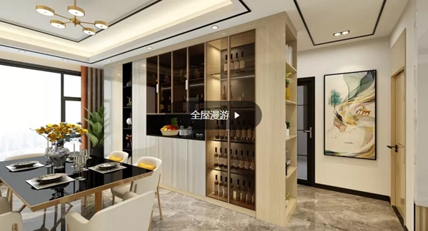 兔宝宝全屋定制|124㎡现代轻奢三居室，恰到好处的高级感