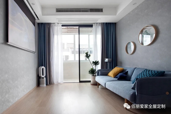 佰丽爱家全屋定制|120㎡现代风2居室，治愈色打造温馨生活方式！