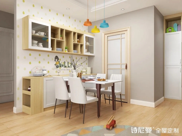 诗尼曼全屋定制|白色+浅木色！上百张效果图来了！