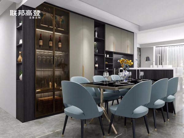 联邦高登全屋定制125㎡轻奢风|五口之家·十年成长
