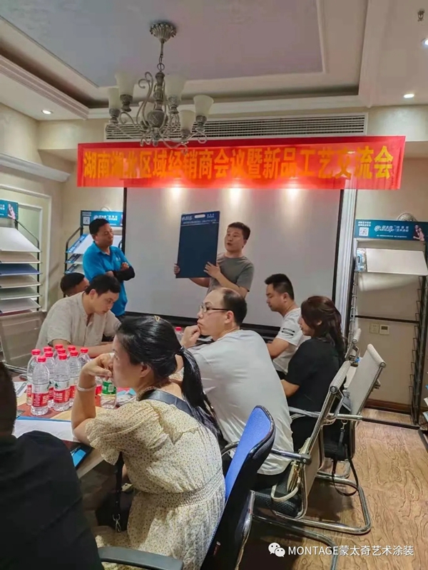 蒙太奇艺术涂装湖南湖北区域经销商交流会圆满结束