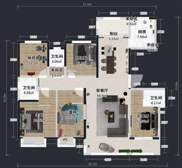 兔宝宝全屋定制|209㎡简约大户型,“妈见打”的空间选择