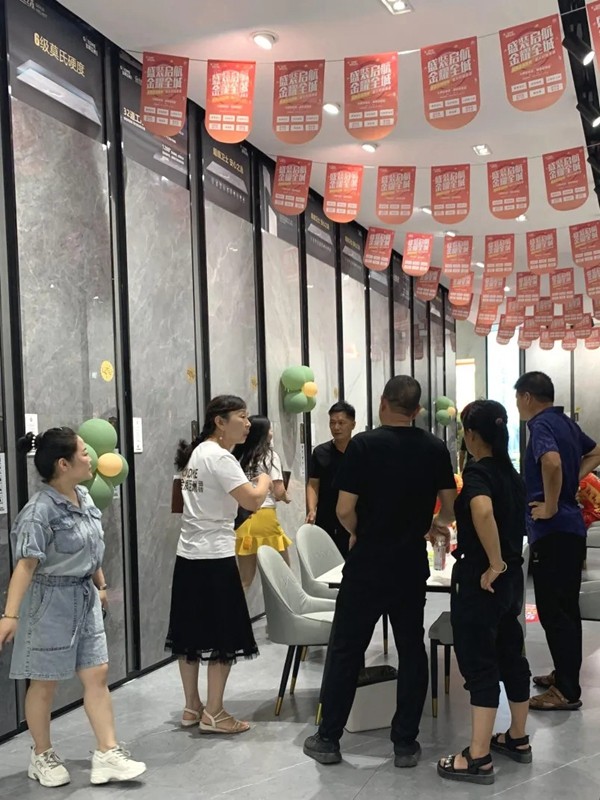 金牌亚洲瓷砖台州新店开业夺下159单 金牌亚洲瓷砖台州新店开业夺下159单