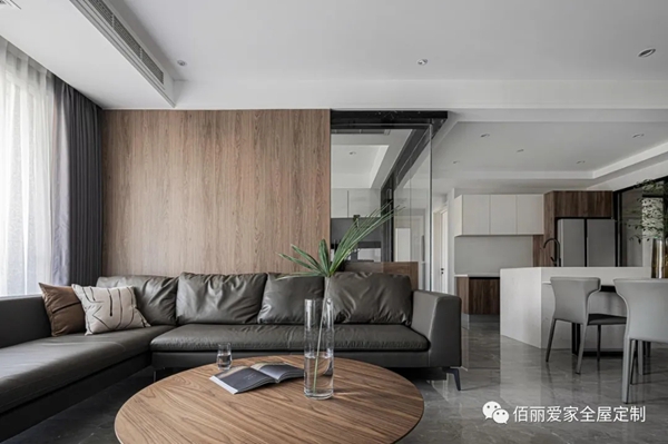 佰丽爱家全屋定制|140㎡现代风3居室，集办公、休息于一体的设计