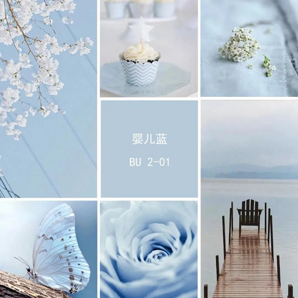 瑞宝软装|Baby blue 婴儿蓝 优雅治愈系