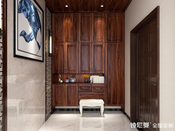  诗尼曼全屋定制|1㎡的玄关柜怎样设计？看这20张效果图就知道了！