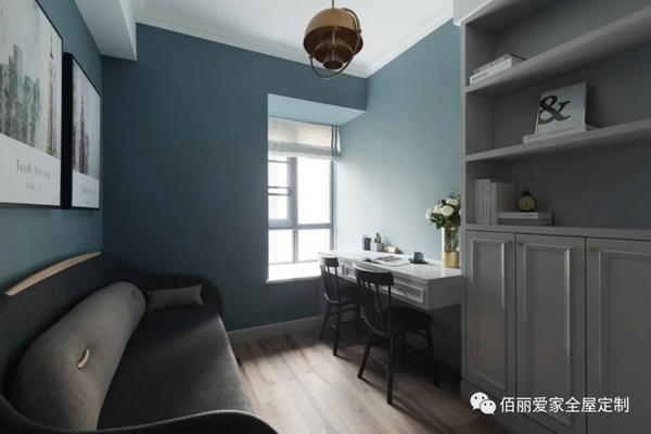 佰丽爱家全屋定制|122㎡精致复古的北欧风4居室