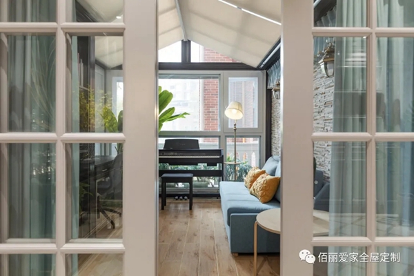 佰丽爱家全屋定制|190㎡美式新古典风格3居室，将美式元素融入现代古典风格