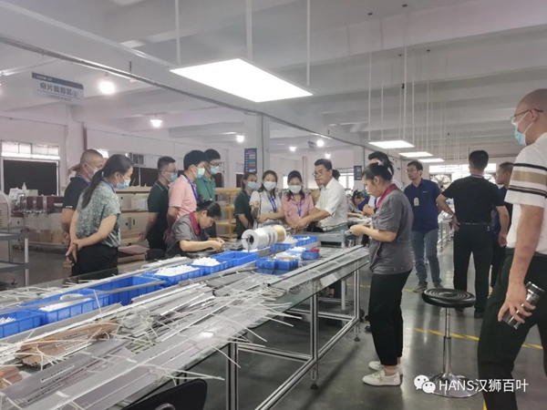 博仕门窗团队到HANS汉狮交流学习