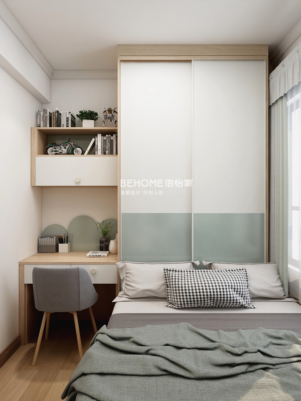 佰怡家全屋家居设计案例|清浅雅致的新中式空间