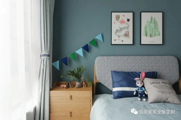 佰丽爱家全屋定制|122㎡精致复古的北欧风4居室