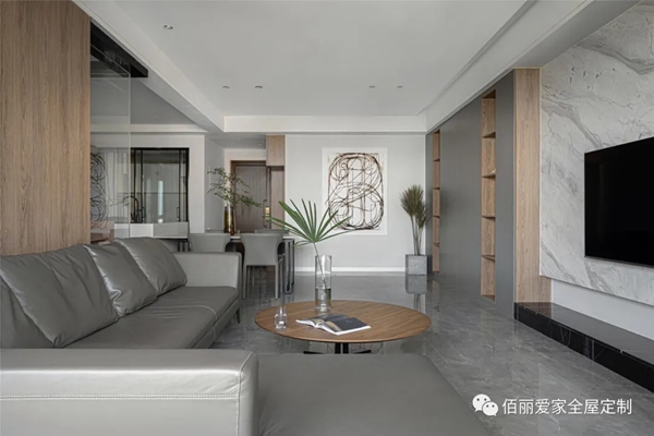 佰丽爱家全屋定制|140㎡现代风3居室，集办公、休息于一体的设计
