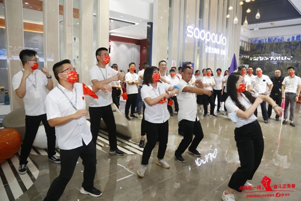 圣堡龙瓷砖庆祝建党100周年团建活动圆满落幕