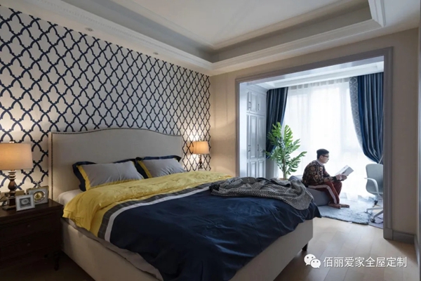 佰丽爱家全屋定制|190㎡美式新古典风格3居室，将美式元素融入现代古典风格