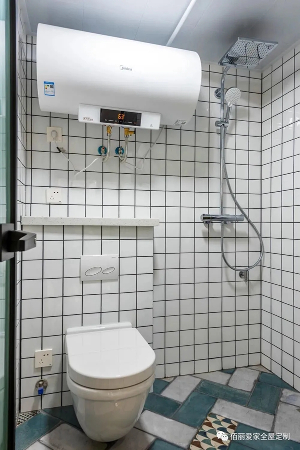 佰丽爱家全屋定制|64㎡北欧风2居室，书房做了隐藏式侧翻床