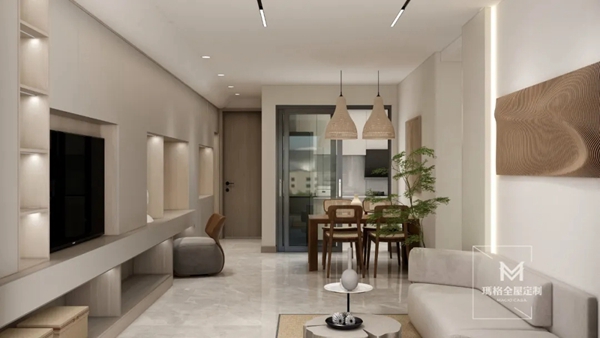 玛格全屋定制|75m²现代简约风,理想生活“治愈所”! 玛格全屋定制|75m²现代简约风,理想生活“治愈所”!