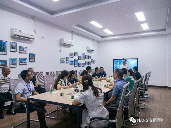 博仕门窗团队到HANS汉狮交流学习