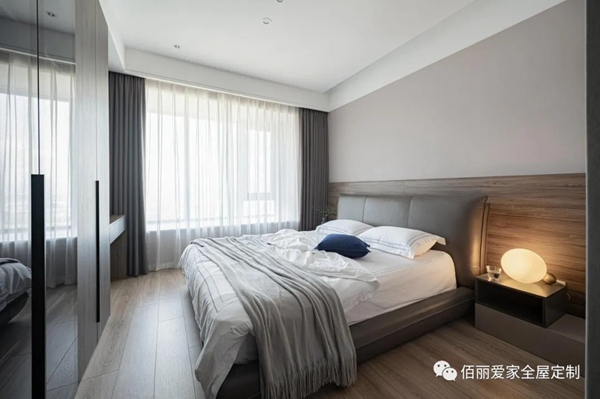佰丽爱家全屋定制|140㎡现代风3居室，集办公、休息于一体的设计