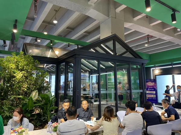 中国建博会(广州)|绿盾中天系统门窗展台人气爆满！