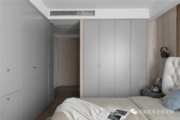 佰丽爱家全屋定制|120㎡现代轻奢风3居室，空间干净利落！