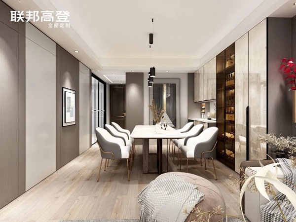 联邦高登全屋定制|客厅就60㎡，集齐了六大功能区！