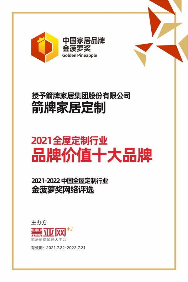 箭牌家居定制丨第六届中国大定制家居营销发展论坛暨品牌盛典重磅揭晓