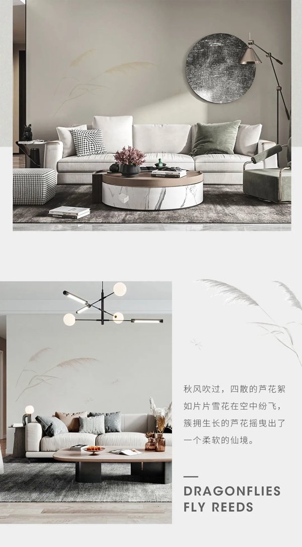 可罗雅墙布春兮篇|芦苇茂密水边长，深秋白露结成霜