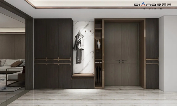 皮阿诺收纳橱柜/全屋定制|1m²玄关设计出10m²空间，小空间也能拥有超级收纳！
