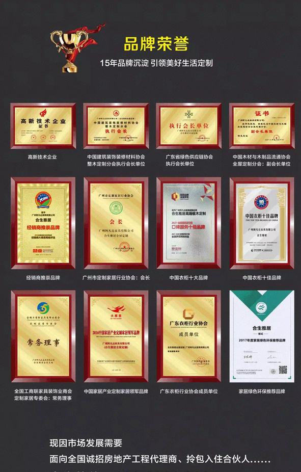 合生雅居全屋定制工程代理全国招募中...... 合生雅居全屋定制工程代理全国招募中......