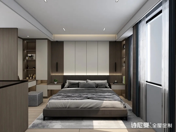 诗尼曼全屋定制|悬空式柜子太迷人了！这5个位置装上它，从玄关美到卧室~