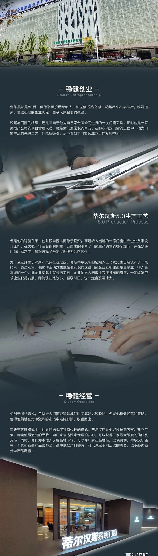 张弛有度，稳健发展丨访蒂尔汉斯系统门窗江阴红星美凯龙经销商——金华