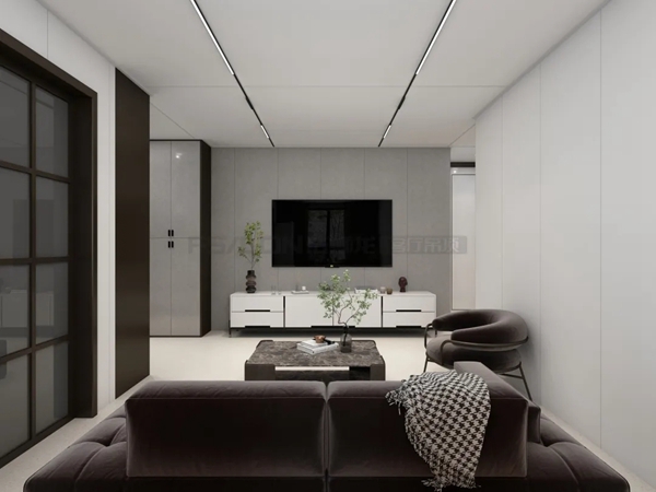 法狮龙客厅吊顶|看人家这套75m²现代风二居室，每一处都是细节！