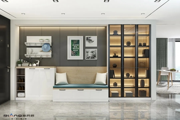 皮阿诺收纳橱柜/全屋定制|1m²玄关设计出10m²空间，小空间也能拥有超级收纳！