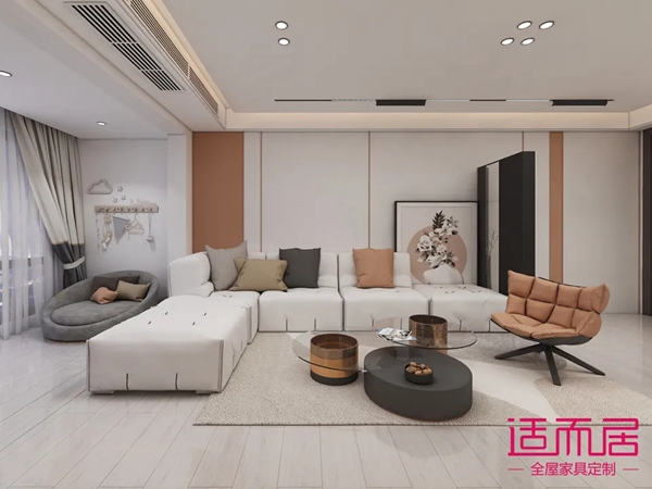 适而居全屋定制|打造时尚感超强的跃式4房两厅设计