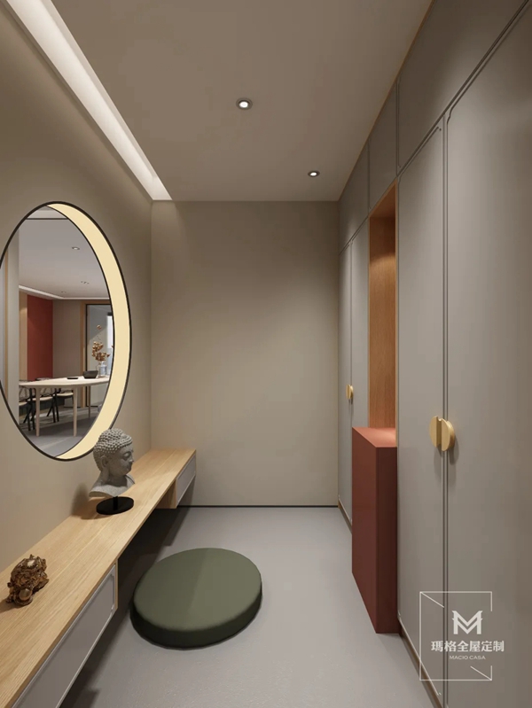 玛格全屋定制|184m²禅意新中式新房，绝美轻奢，每一面都很美！
