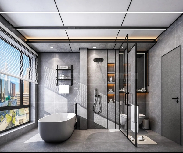 法狮龙客厅吊顶|145m² 悦尚无主灯设计+光影美学