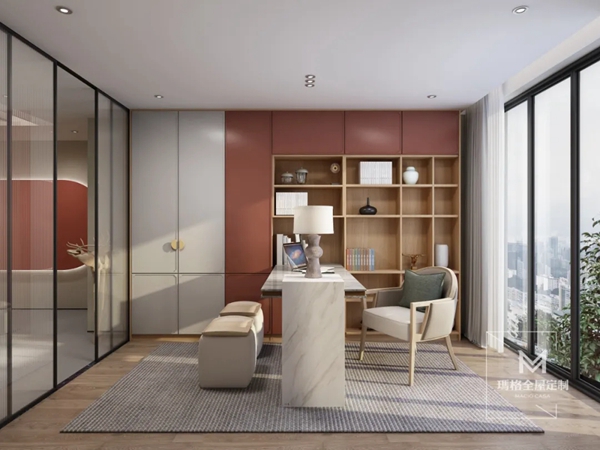 玛格全屋定制|184m²禅意新中式新房，绝美轻奢，每一面都很美！